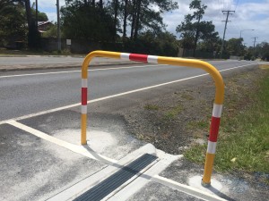 u shaped-bollard- reflective-tape